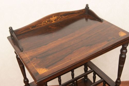 A VERY GOOD LATE 19TH CENTURY MUSIC CANTERBURY - ADDITIONAL PHOTO 2