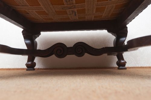 FINE QUALITY 19TH CENTURY CARVED FOOT STOOL - ADDITIONAL PHOTO 7