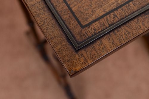 QUARTETTO OF MAHOGANY TABLES IN PERFECT CONDITION - ADDITIONAL PHOTO 8