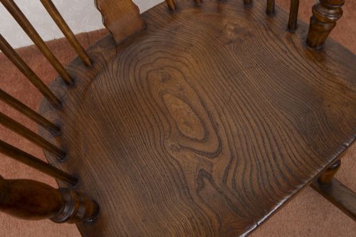 EARLY 19TH CENTURY ASH WINDSOR CHAIR - ADDITIONAL PHOTO 5