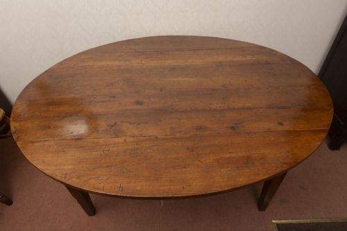 INCREDIBLY RARE OVAL DROP LEAF KITCHEN TABLE - ADDITIONAL PHOTO 6
