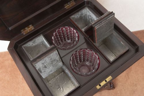 CLASSIC REGENCY PERIOD TEAPOY - ADDITIONAL PHOTO 8