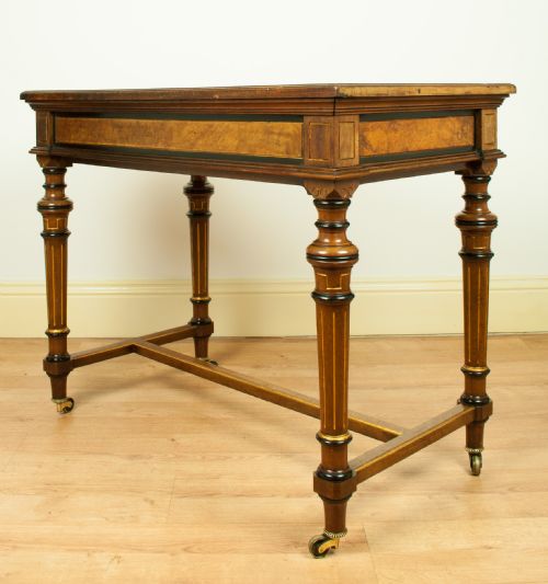 fig 3. Gillows Walnut Writing Table, Circa 1880