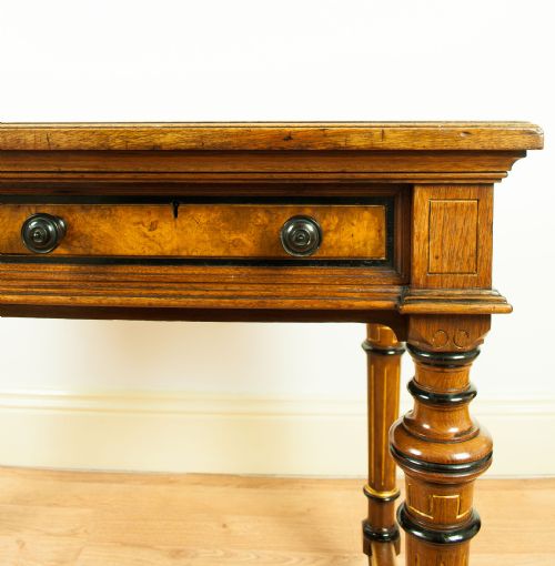fig 4. Gillows Walnut Writing Table, Circa 1880