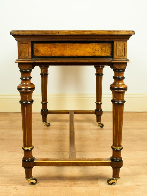 fig 5. Gillows Walnut Writing Table, Circa 1880