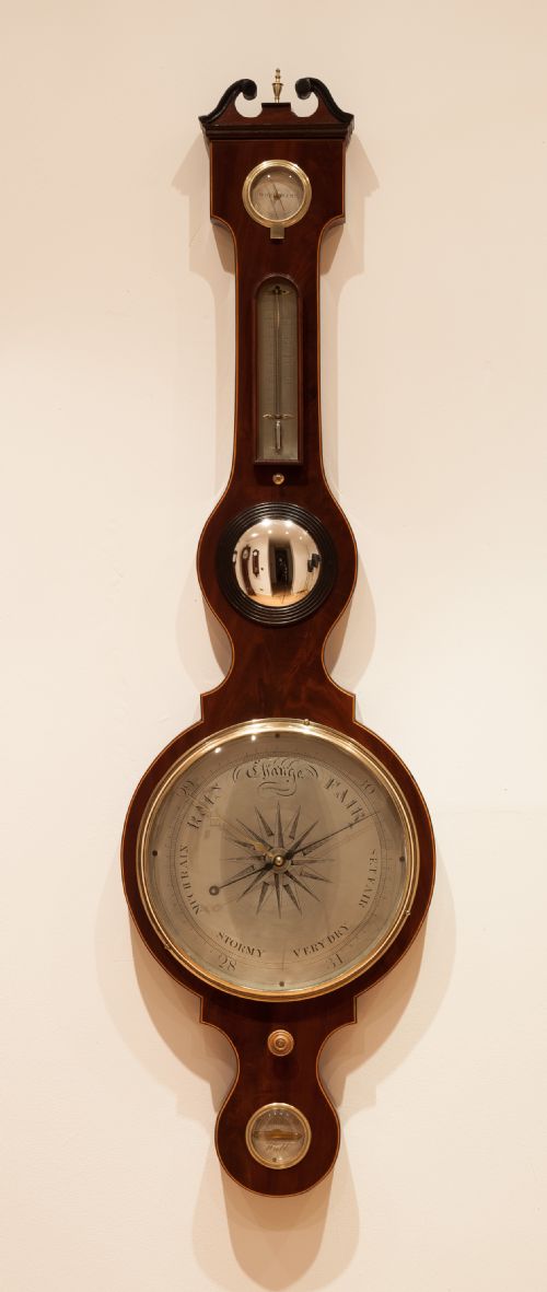 Mahogany Wheel Barometer by Luppi & Solcha of Hull, Circa 1835.