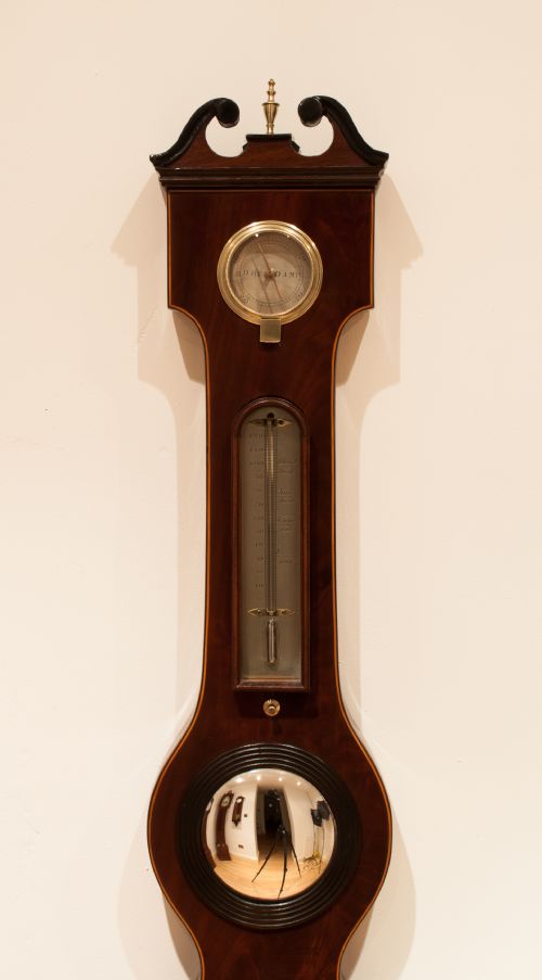 fig 4. Mahogany Wheel Barometer by Luppi & Solcha Of Hull, Circa 1835.