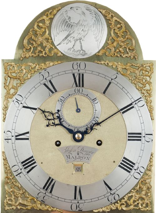 fig 1. John Draper Of Maldon, Oak Longcase Clock c.1760