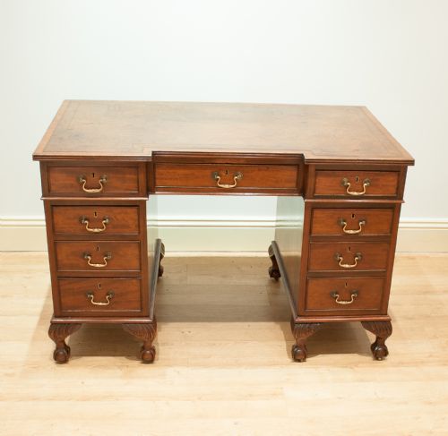 fig 1. Mahogany Pedestal Desk c.1890