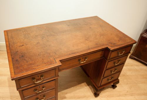 fig 2. Mahogany Pedestal Desk c.1890