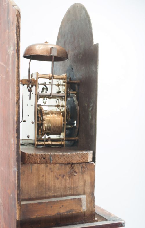 fig 3. A fine quality flame mahogany longcase clock by John Williamson of Edinburgh c.1790