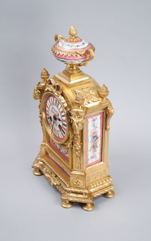 fig 2. A Good Quality French Mantel Clock c.1880