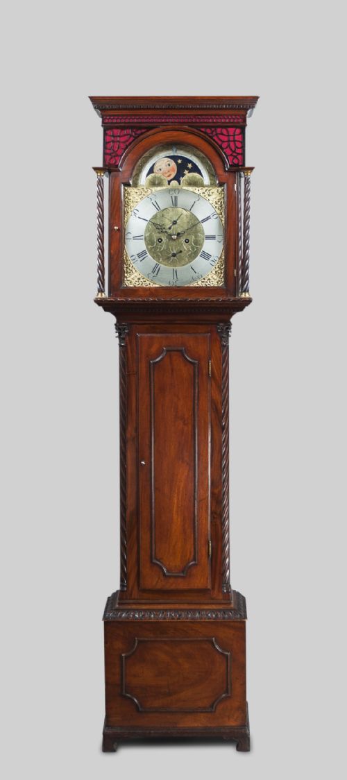 Georgian Mahogany Longcase/grandfather Clock by Brown of Glasgow