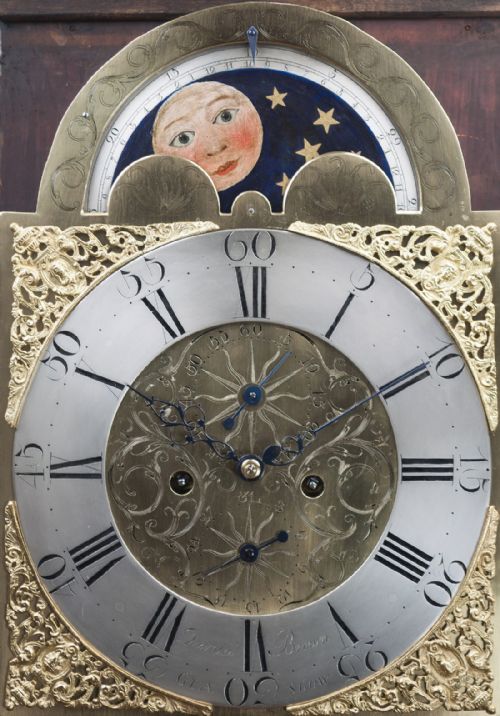 fig 3. Georgian Mahogany Longcase/Grandfather Clock by Brown of Glasgow