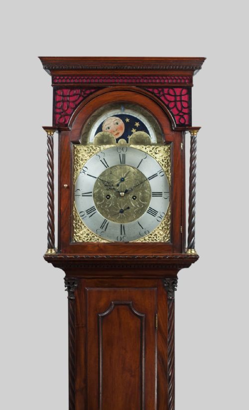 fig 4. Georgian Mahogany Longcase/Grandfather Clock by Brown of Glasgow