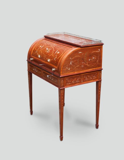 fig 2. Roll Top / Cylinder  Desk by Edwards & Roberts