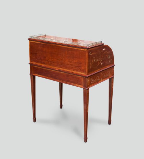 fig 4. Roll Top / Cylinder  Desk by Edwards & Roberts