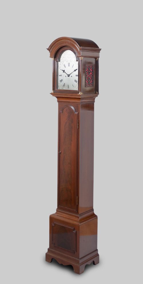 fig 1. Edwardian Grandmother / Longcase clock by JJ Elliot of London.