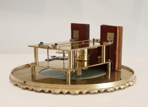 fig 6. A FLAME MAHOGANY BIEDERMEIER VIENNA WALL REGULATOR, CIRCA 1850