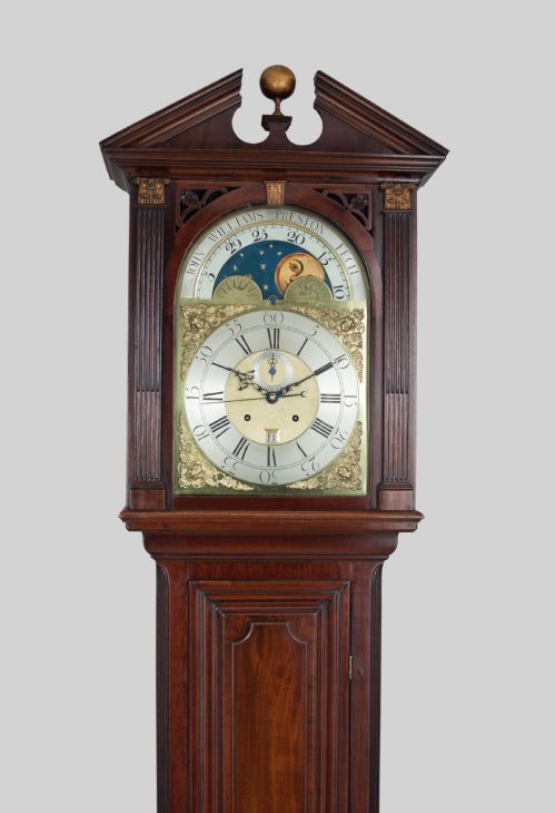 fig 2. GEORGIAN MAHOGANY LONGCASE / GRANDFATHER CLOCK BY WILLIAMS OF PRESTON