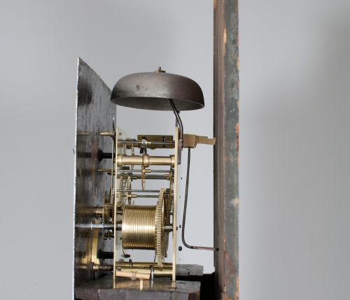 fig 6. GEORGIAN OAK LONGCASE / GRANDFATHER CLOCK BY ROWBOTHAM OF LEICESTER