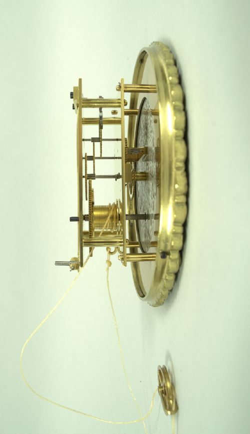 fig 3. Small Sized Vienna Regulator Wall Clock, Circa 1850