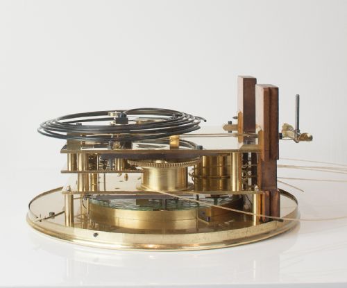 fig 4. A magnificent 30 day Biedermeier Grande Sonnerie Vienna Regulator Wall Clock, Circa 1855