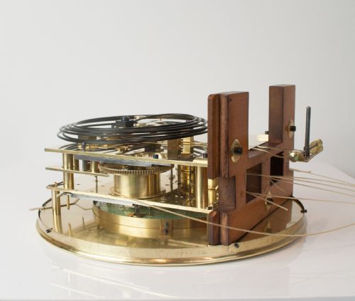 fig 6. A magnificent 30 day Biedermeier Grande Sonnerie Vienna Regulator Wall Clock, Circa 1855