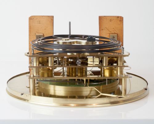 fig 8. A magnificent 30 day Biedermeier Grande Sonnerie Vienna Regulator Wall Clock, Circa 1855