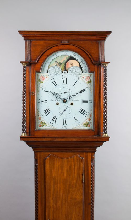 fig 1. Georgian Mahogany Longcase / Grandfather Clock By Allen Of Kilmarnock