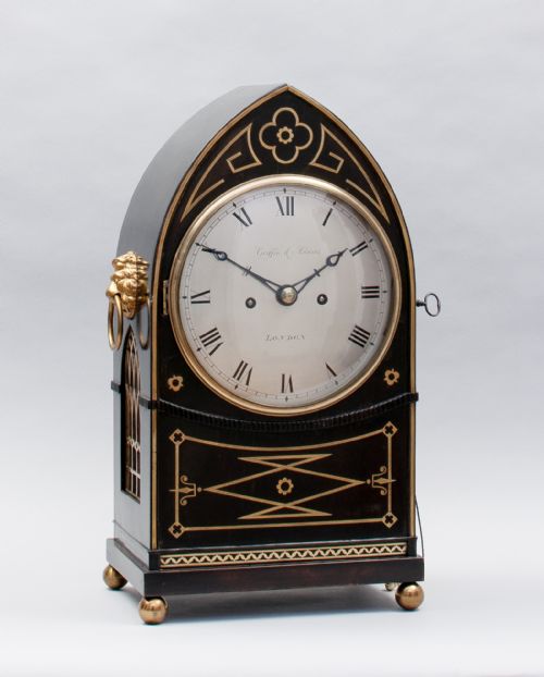 Regency Ebonsied Bracket Clock by Griffin & Adams London