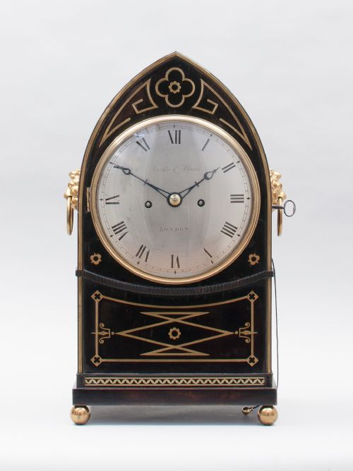 fig 2. Regency Ebonsied Bracket Clock by Griffin & Adams London