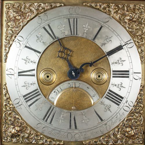 fig 1. Joseph Hallifax Of Barnsley Grandfather / Longcase clock c.1750