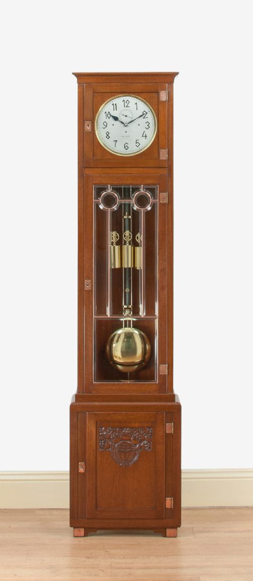 Art Nouveau Regulator / Longcase / Grandfather Clock by Anton Rapf in Wien.