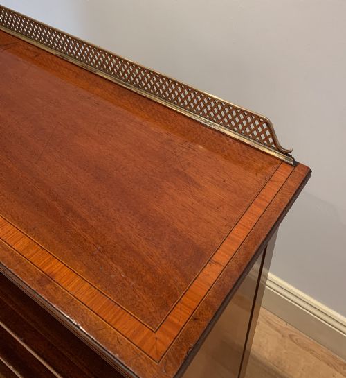 fig 2. Mahogany Inlaid Open Bookcase c.1900