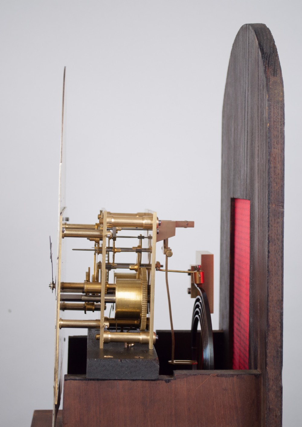 Edwardian Grandmother / Longcase clock by JJ Elliot of London.  View IV