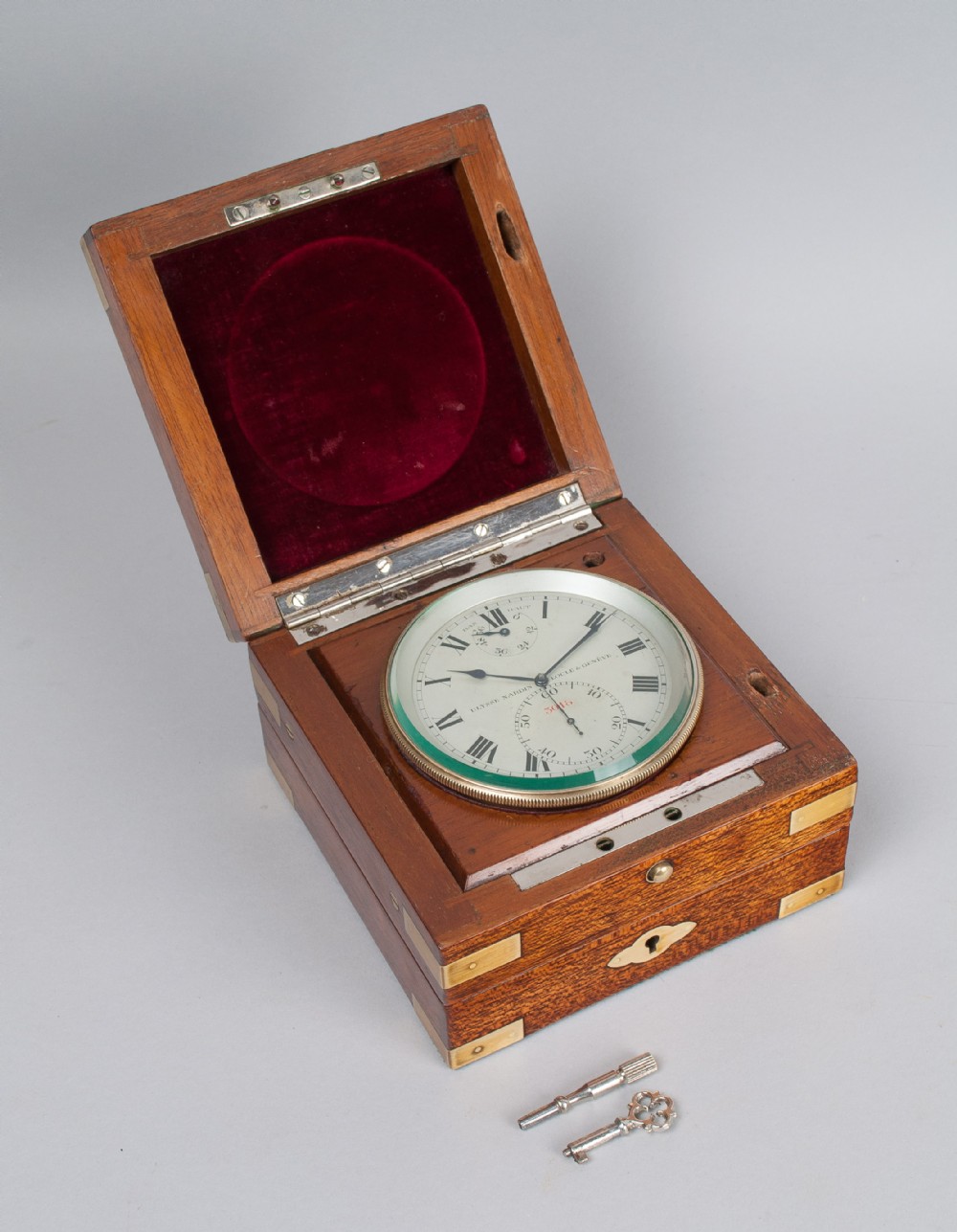 A Mahogany Cased Deck Watch Chronometer By Ulysse Nardin, c.1937.