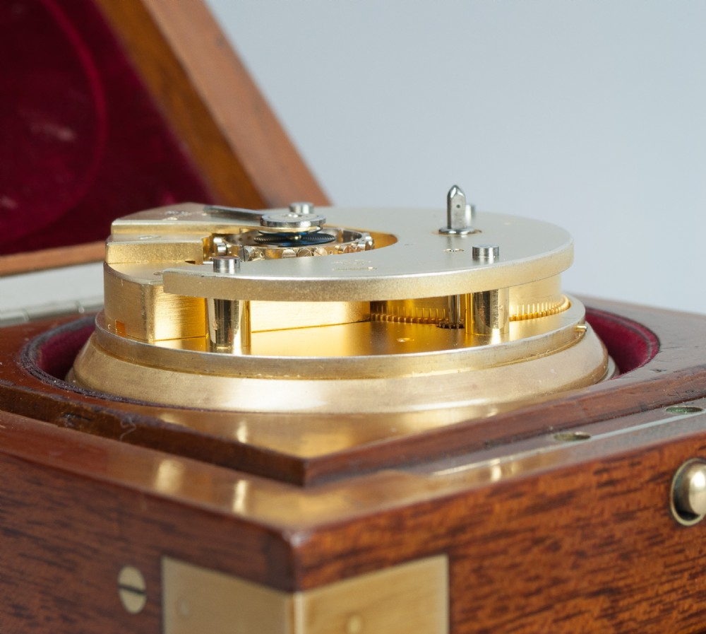 A Mahogany Cased Deck Watch Chronometer By Ulysse Nardin, c.1937. View V