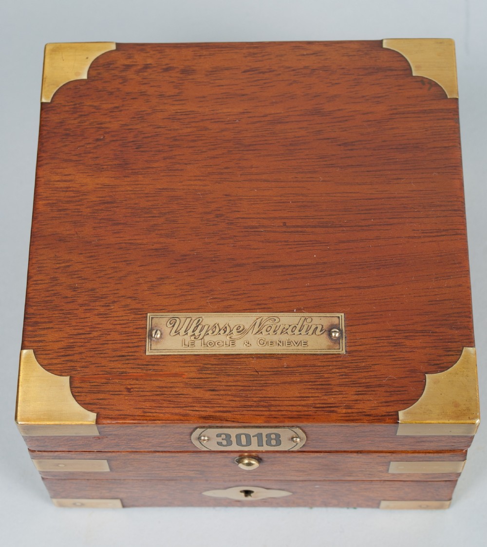 A Mahogany Cased Deck Watch Chronometer By Ulysse Nardin, c.1937. View VII