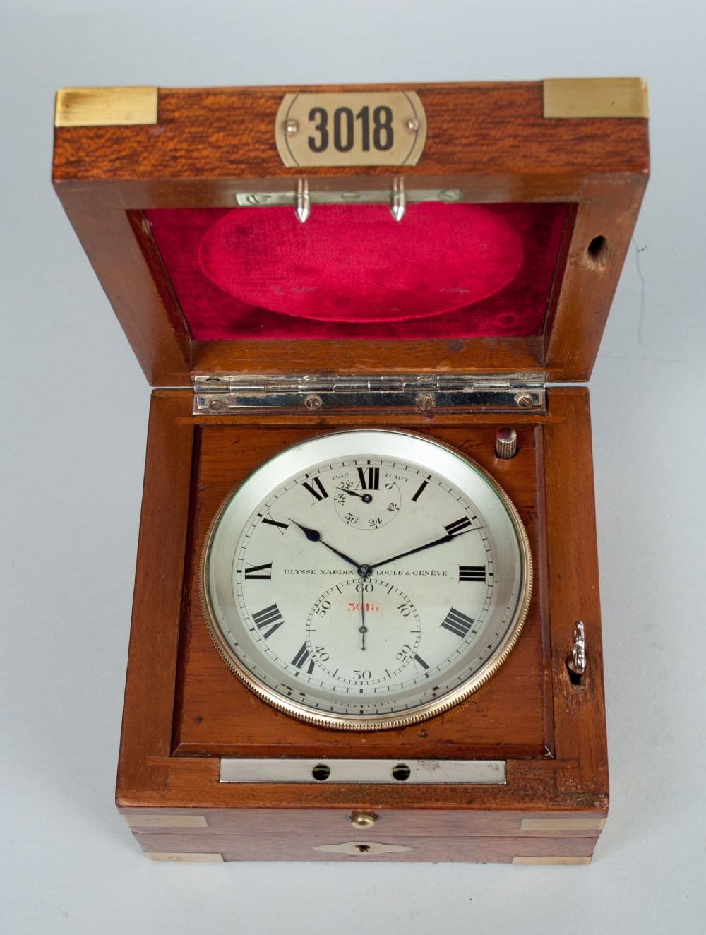 A Mahogany Cased Deck Watch Chronometer By Ulysse Nardin, c.1937. View X