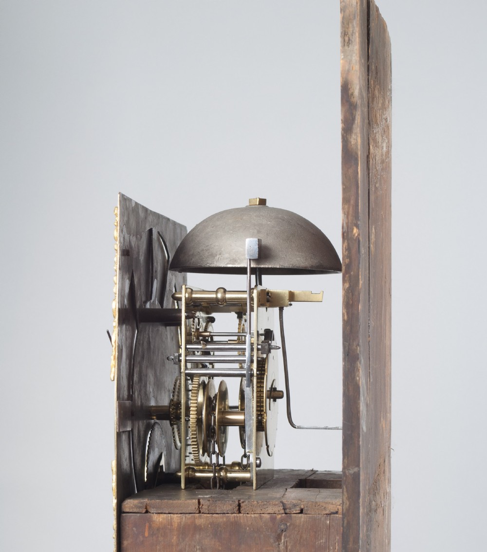Georgian Oak Longcase / Grandfather clock by Crawshaw of Rotherham. View V