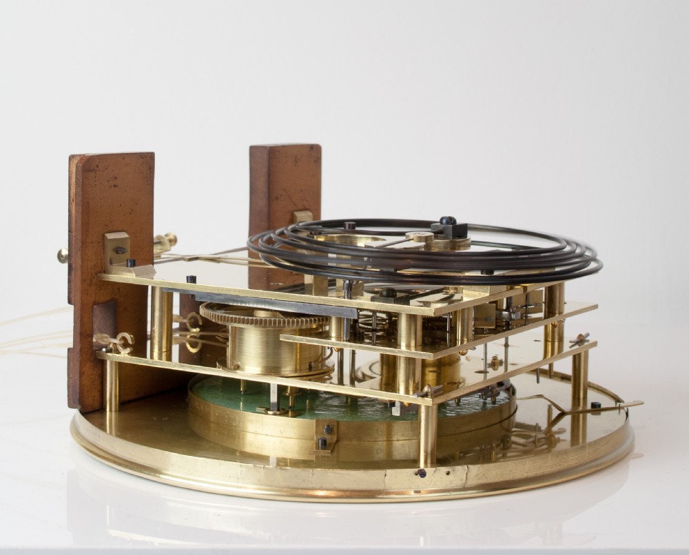 A magnificent 30 day Biedermeier Grande Sonnerie Vienna Regulator Wall Clock, Circa 1855 View VIII