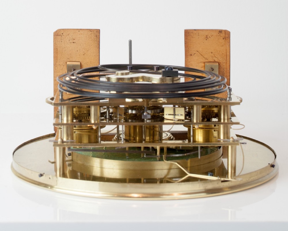 A magnificent 30 day Biedermeier Grande Sonnerie Vienna Regulator Wall Clock, Circa 1855 View IX