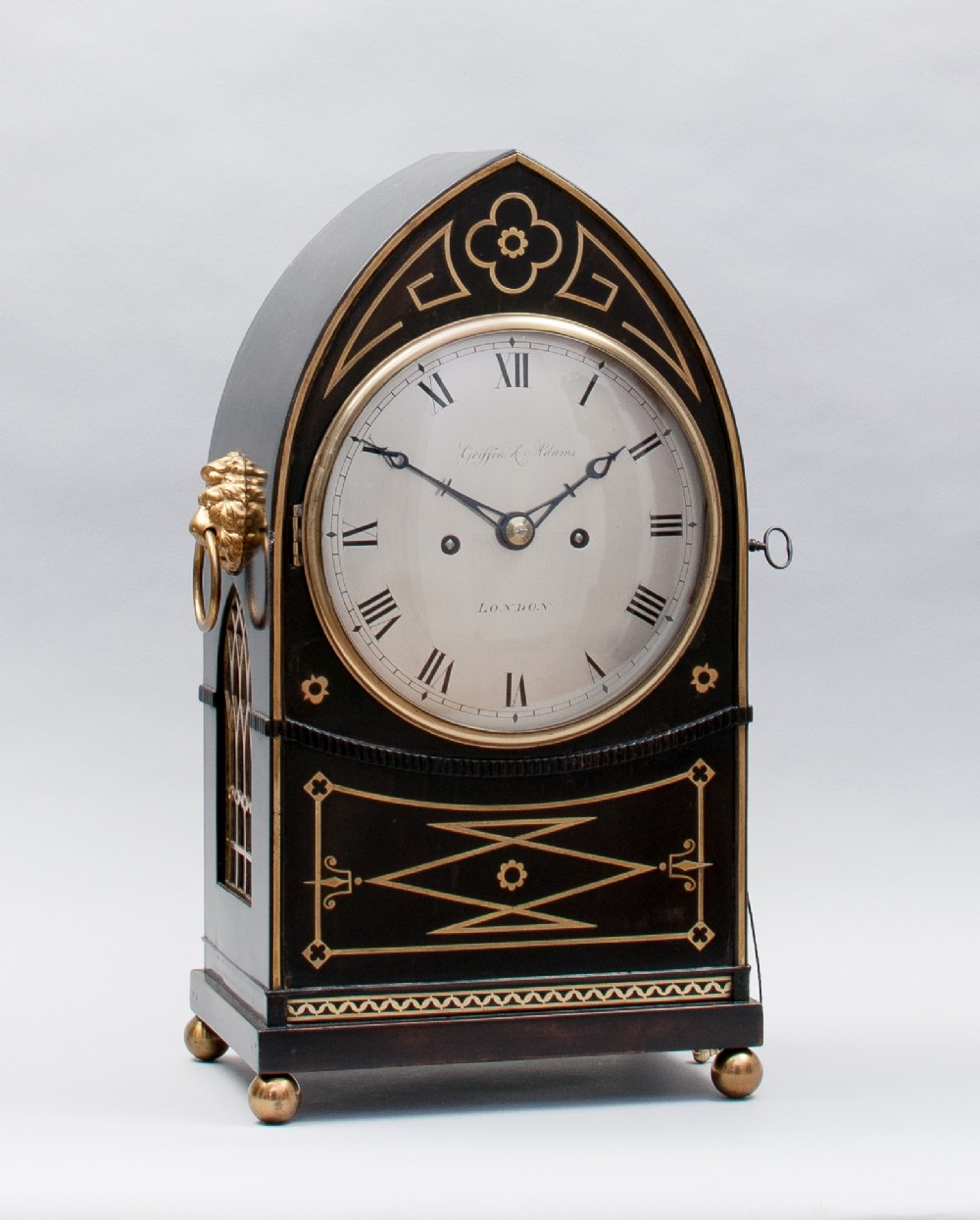 Regency Ebonsied Bracket Clock by Griffin & Adams London