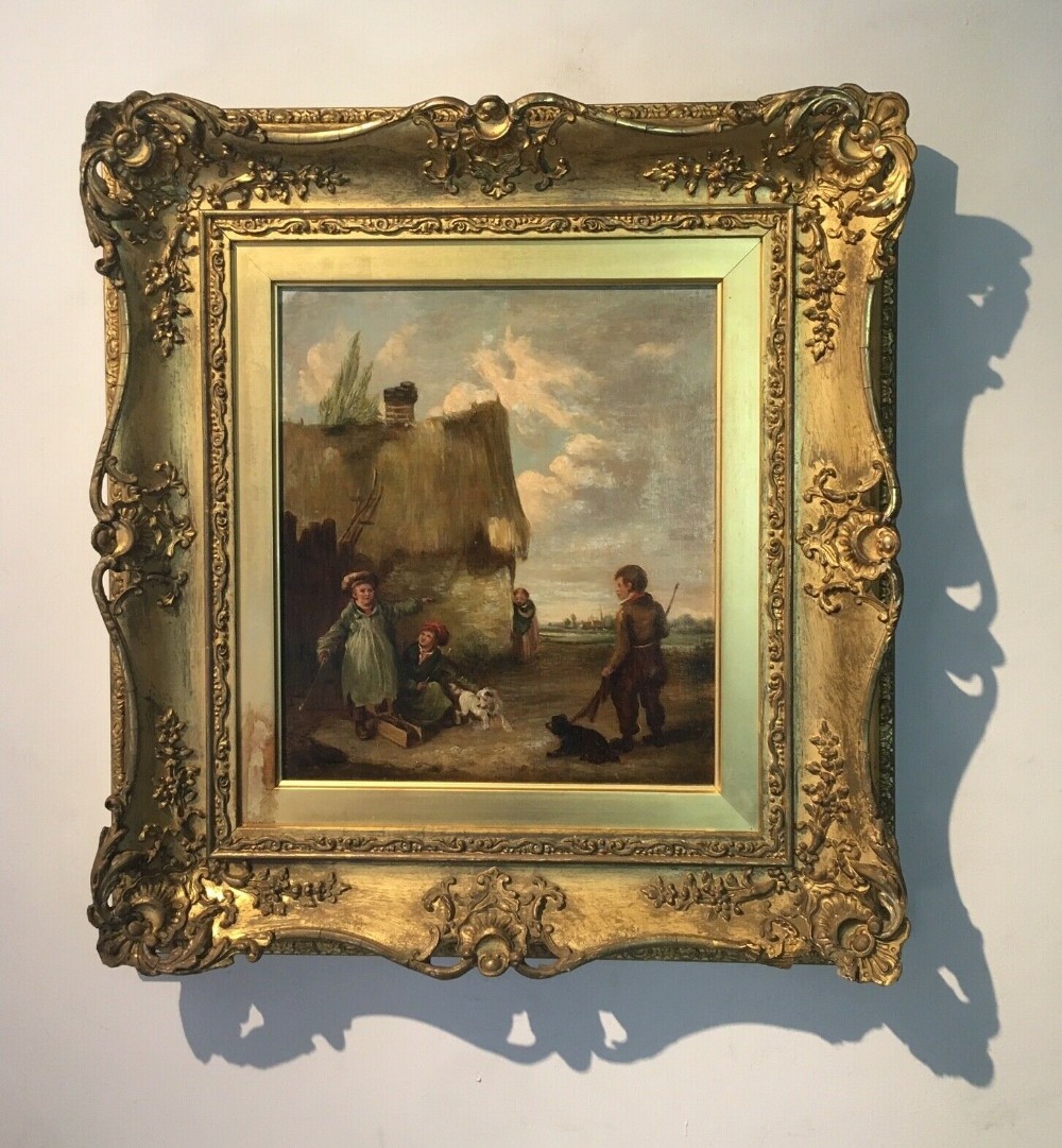 Attributed EDMUND BRISTOW Original Antique English School Oil Painting 