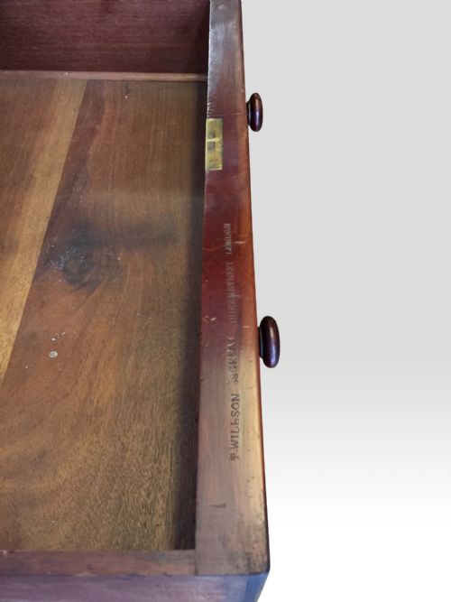 A SUPERB WILLIAM IV MAHOGANY WRITING TABLE BY T WILSON - ADDITIONAL PHOTO 3