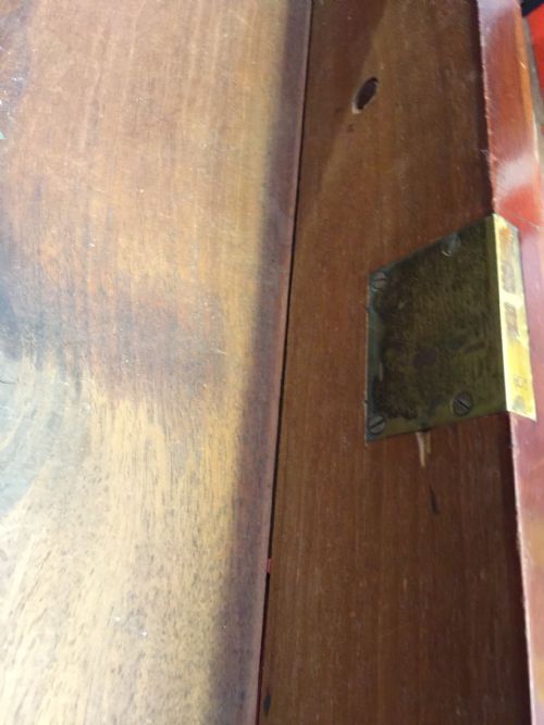 A SUPERB WILLIAM IV MAHOGANY WRITING TABLE BY T WILSON - ADDITIONAL PHOTO 4