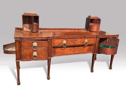 A SUPERB REGENCY MAHOGANY AND EBONY INLAID SIDEBOARD - ADDITIONAL PHOTO 1