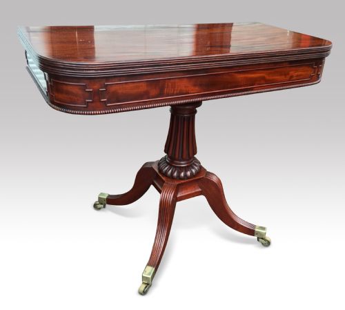 gillows mahogany card table - CATEGORY: ANTIQUE TABLES - DATED 1800
