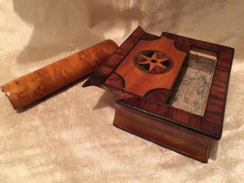GEORGE III SATINWOOD AND INLAID SNUFF BOX IN THE FORM OF A SMALL BOOK PROBABLY AN APPRENTICE PIECE - ADDITIONAL PHOTO 6
